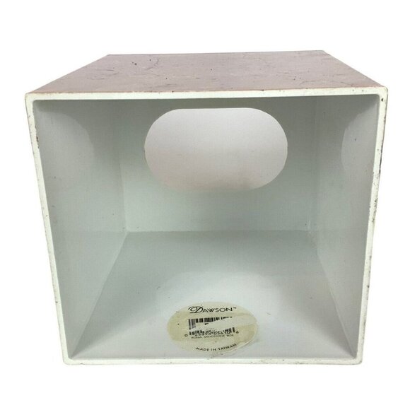 Dawson Tissue Box Cover Pink Gold Marbleized Plastic Lightweight Vtg 80s Taiwan - Picture 6 of 7